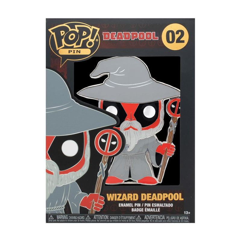 Loungefly Funko POP! Enamel Pins: Deadpool - Friends - Wizard Deadpool - Cute Collectable Novelty Brooch - for Backpacks & Bags - Gift Idea - Official Merchandise - Comic Books Fans