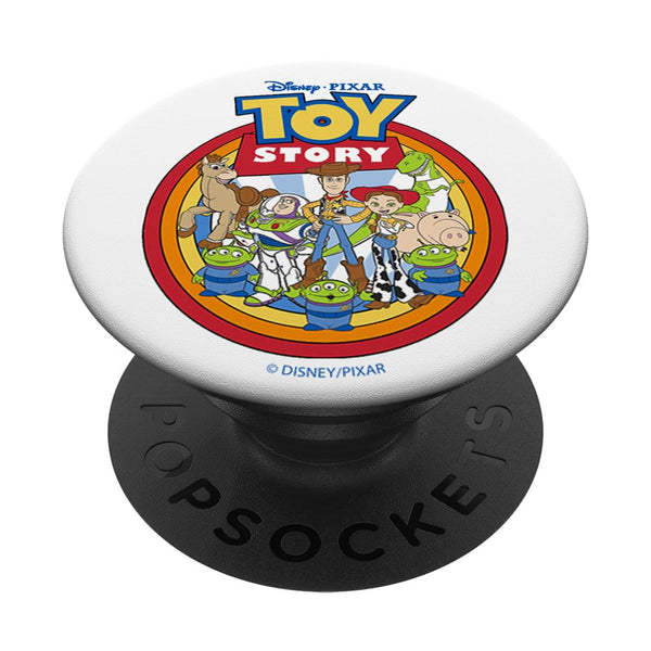 Disney Pixar Toy Story Group Shot Circle Classic Logo PopSockets Swappable PopGrip