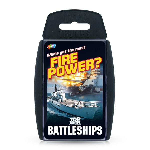 Top Trumps Battleships Classics Card Game, Discover some interesting facts in this educational packed game including the speed of the HMS Triumph, 2 plus players makes a great gift for ages 6 plus