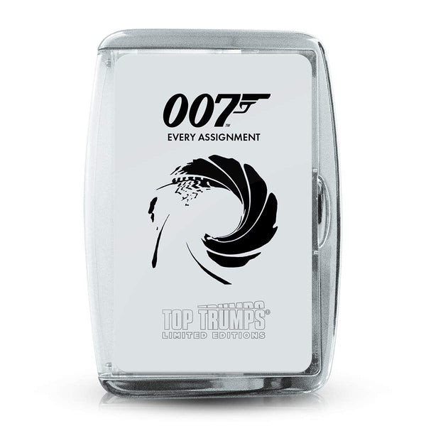 Top Trumps James Bond Every Assignment Limited Editions Card Game, featuring 30 characters including Honey Ryder from Dr No to Nomi from No Time To Die, makes a great gift for ages 12 plus