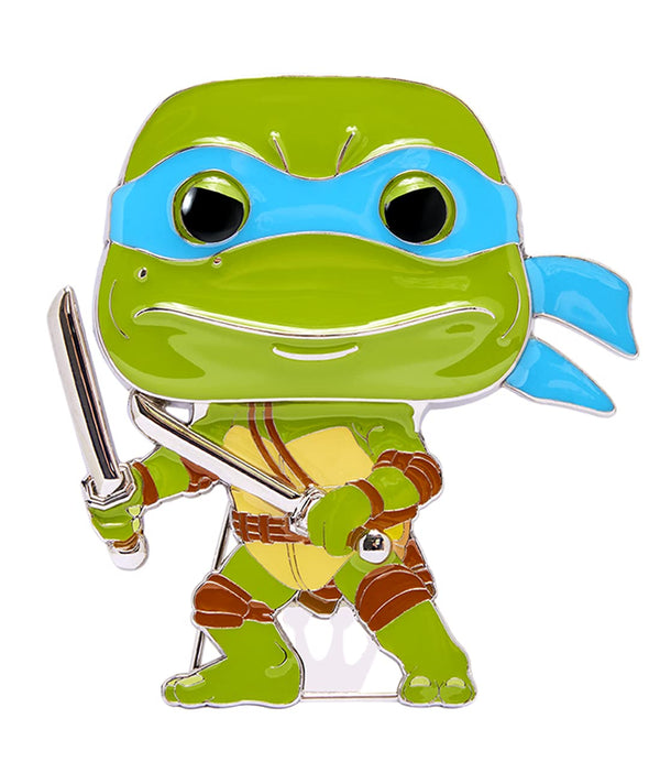 Loungefly POP! Large Enamel Pin Teenage Mutant Ninja Turtles (TMNT) : Leonardo Enamel Pins - Cute Collectable Novelty Brooch - for Backpacks & Bags - Gift Idea - Official Merchandise - TV Fans