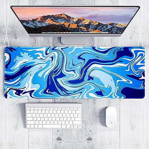 YUWLDD Mouse Pad Gaming Large Desk Pad (31.5 x 11.8 x0.12 inch) Washable Large Mouse Mat, Japanese Mouse Pad with Anti-Slip Rubber Base, Extended Mouse Pad for Office & Home.