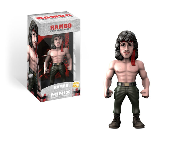 Bandai Minix Rambo with Bandana Model | Collectable Rambo Figure From the Rambo Films | Bandai Minix Rambo Toys Range | Collect Your Favourite Rambo Figures From The Movies | Rambo Movie Merchandise