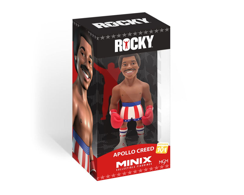 MINIX Bandai Rocky Apollo Creed Model | Collectable Apollo Figure From The Rocky Films | Bandai Rocky Toys Range | Collect Your Favourite Rocky Figures From The Movies | Rocky Movie Merchandise