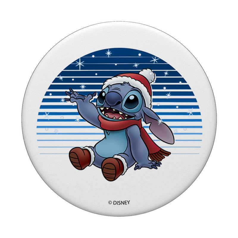 Disney Lilo & Stitch Snowing Stitch in Santa Hat PopSockets Swappable PopGrip