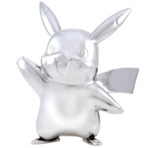 Pokemon EA 25th Celebration 3 Inch Silver Pikachu Figure, Sliver