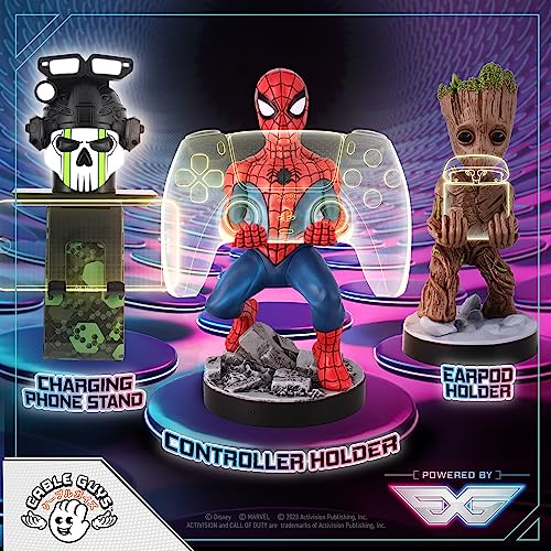 Cable Guys - Marvel Spiderman Gaming Accessories Holder & Phone Holder for Most Controller (Xbox, Play Station, Nintendo Switch) & Phone