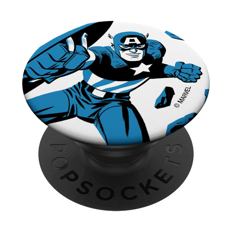 Marvel Captain America Retro Comic Art PopSockets Swappable PopGrip