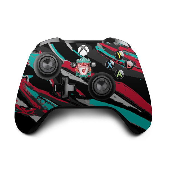 Head Case Designs Officially Licensed Liverpool Football Club Abstract Brush Art Vinyl Sticker Gaming Skin Decal Cover Compatible With Xbox One S/X Controller