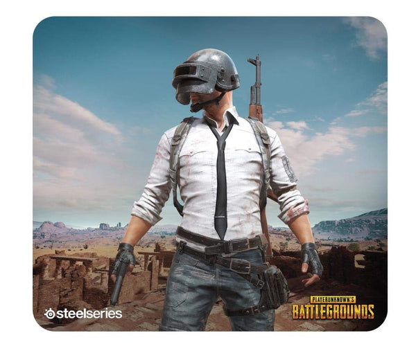 SteelSeries QcK+, Gaming Mouse Pad - 450mm x 400mm x 4mm - Cloth - Rubber Base - PUBG Miramar