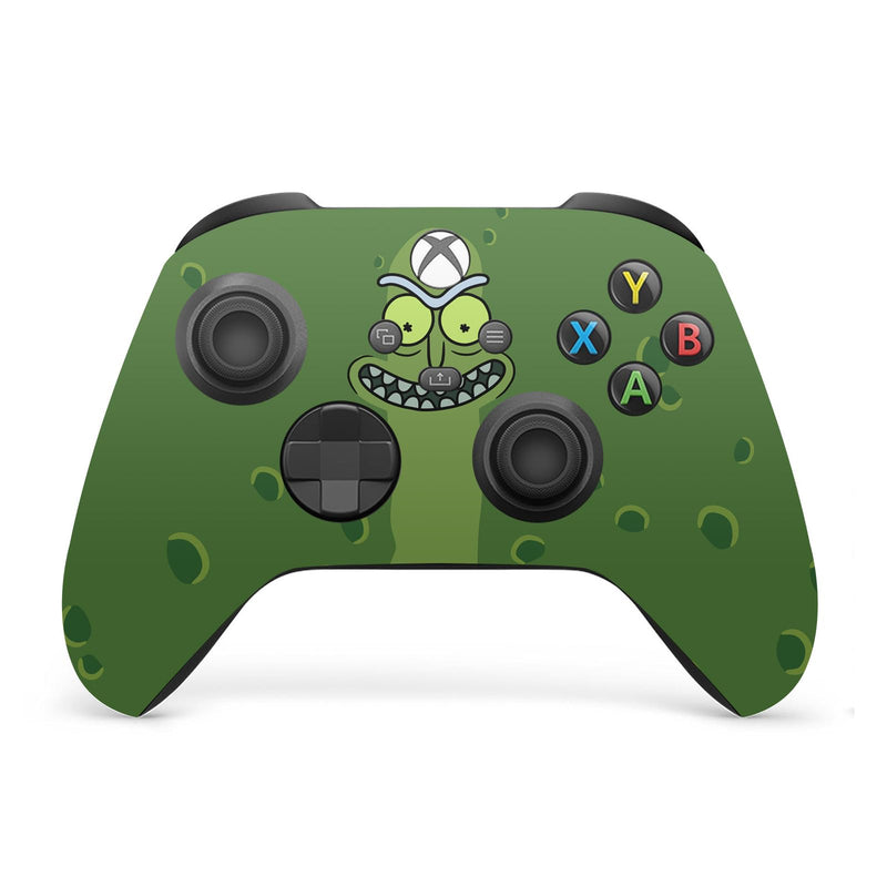 Head Case Designs Officially Licensed Rick And Morty Pickle Rick Graphics Vinyl Sticker Gaming Skin Decal Cover Compatible With Xbox Series X Console and Controller Bundle