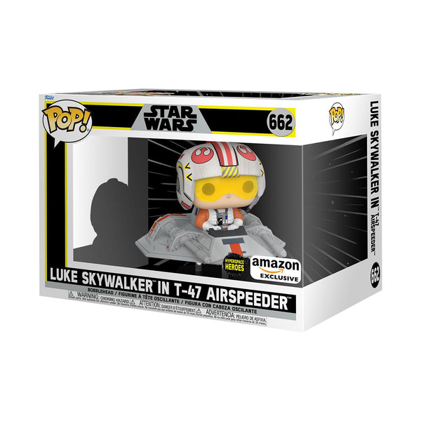 Funko POP! Rides: Star Wars - Luke In T-47 Airspeeder - Amazon Exclusive - Collectable Vinyl Figure - Gift Idea - Official Merchandise - Toys for Kids & Adults - Movies Fans