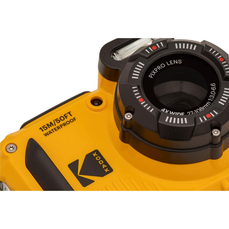 Kodak PIXPRO WPZ2 Rugged Camera 16MP 4x Zoom 2.7LCD FHD Wtprf 15m