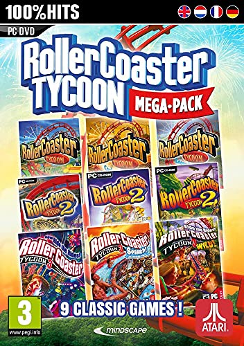 RollerCoaster Tycoon 9 Mega Pack (PC DVD)