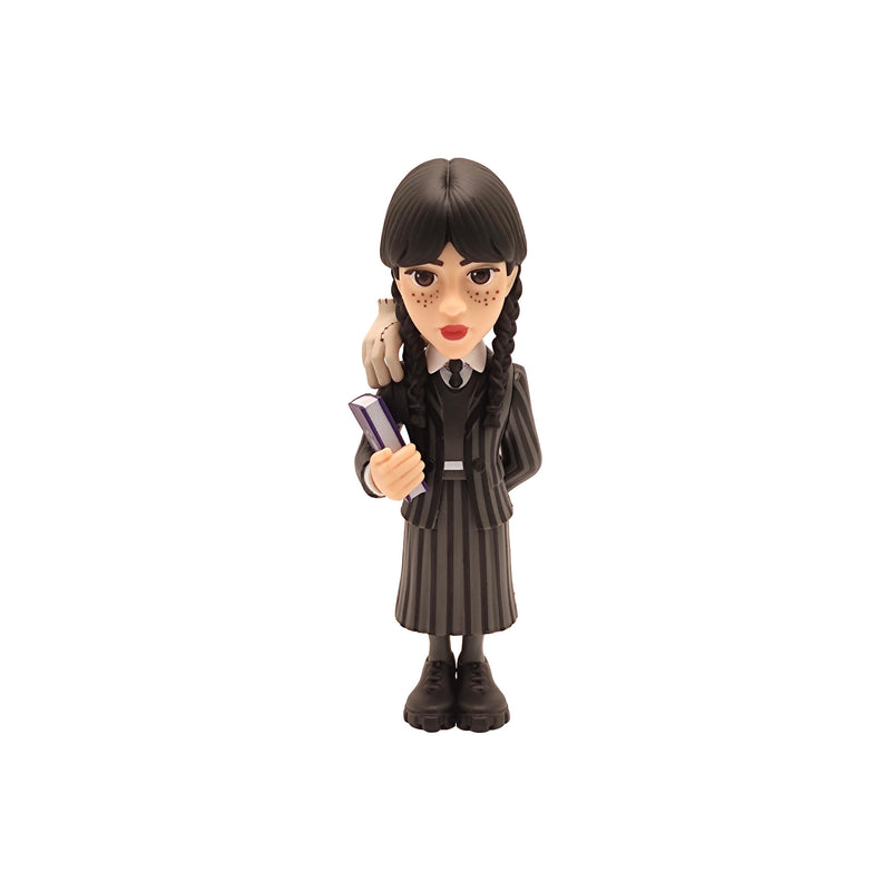 MINIX Bandai Wednesday Addams With Thing Model | Collectable Wednesday And Thing Figure From The Wednesday TV Series | Bandai Wednesday Toys Range | Collect Your Favourite Wednesday Figures