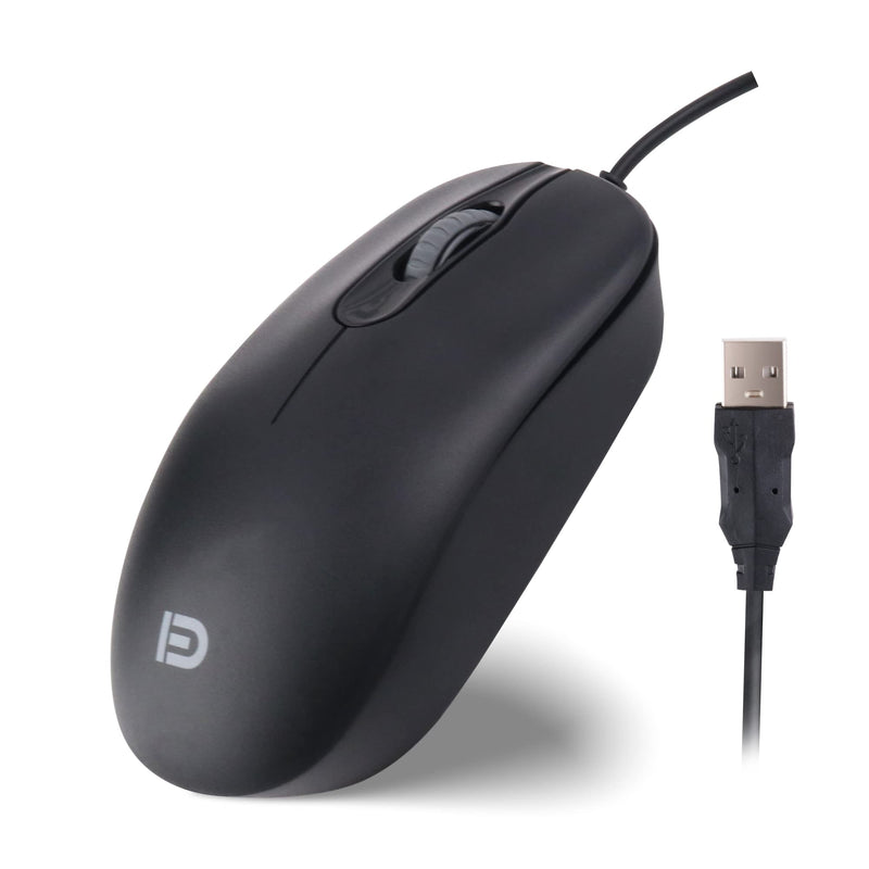 SGIN Basics 3-Button USB Optical Mouse, Compatible with Windows PC, Laptop, Desktop