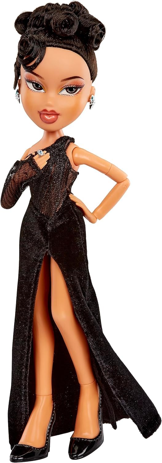 Bratz x Kylie Jenner - Night Fashion Doll - Collectible Doll with Evening Gown, Pet Dog, and Poster - For Kids and Collectors Ages 6+ Years