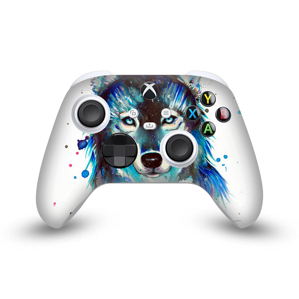 Head Case Designs Officially Licensed Pixie Cold Ice Wolf Art Mix Vinyl Sticker Gaming Skin Decal Cover Compatible With Xbox Series X/S Controller