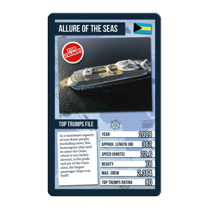 World Famous Ships Top Trumps Card Game