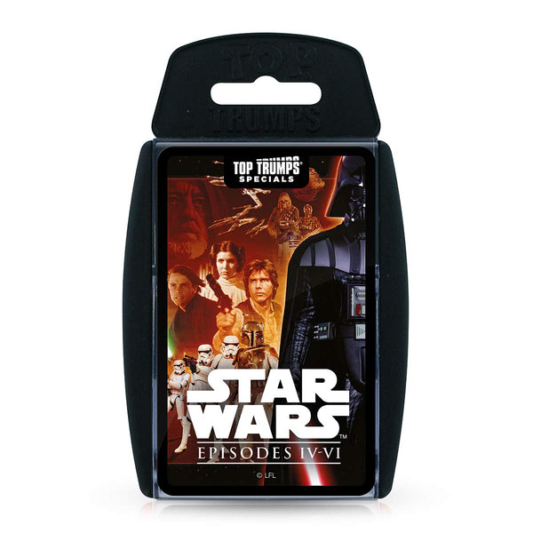 Top Trumps Star Wars Episodes 4-6 Specials Card Game, Play with Luke Skywalker, Darth Vader, Emperor Palpatine and Obi-Wan Kenobi, Educational for 2 plus players makes a great gift for ages 6 plus