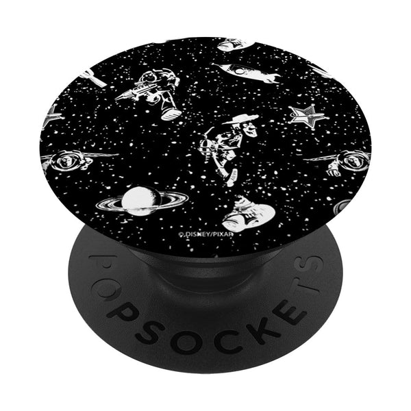 Disney Pixar Toy Story Buzz & Woody Space Black & White PopSockets Swappable PopGrip