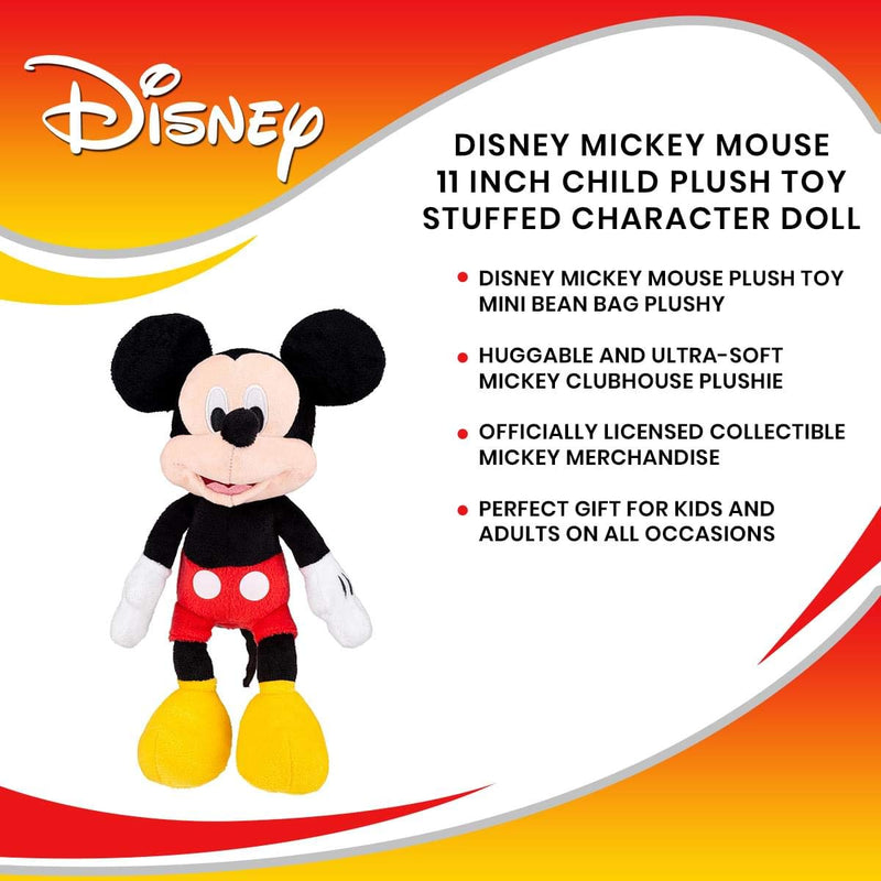 Plush - Disney - Mickey Mouse 11" Soft Doll Toys New 107757