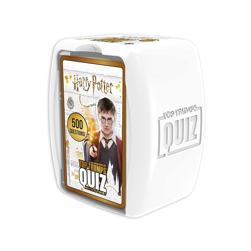 Top Trumps Quiz Harry Potter Game, 500 questions to test your knowledge and memory in the world of Hogwarts, spells, witches & wizards and Lord Voldemort, gift and toy for Boys and Girls aged 8 plus