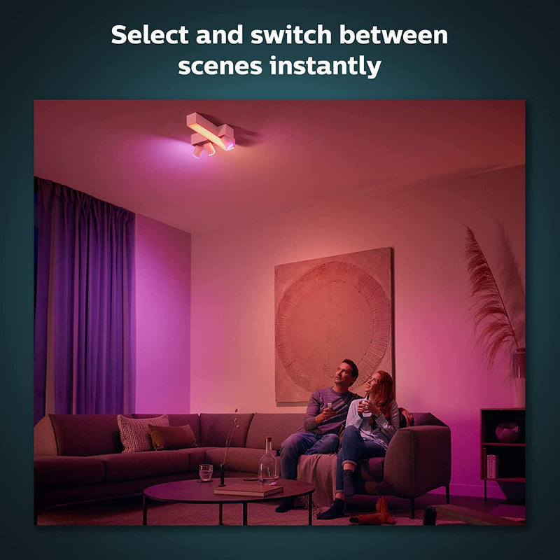 Philips Hue Smart Wireless Dimmer Switch V2 (Installation-Free, Exclusive for Philips Hue Lights) For Indoor Home Lighting, Livingroom, Bedroom