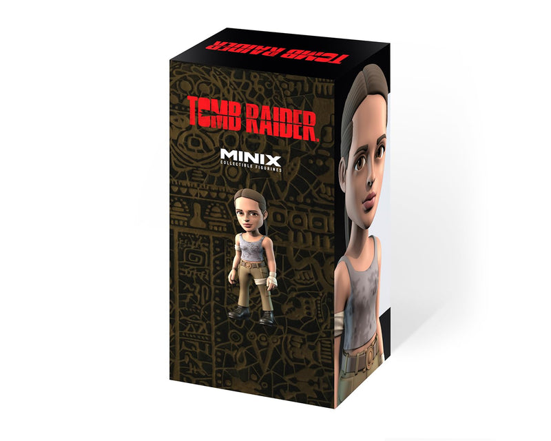 MINIX Bandai Alicia Vikander Lara Croft Model | Collectable Lara Croft Tomb Raider Figure From The Tomb Raider Film | Bandai Film Toys Range | Tomb Raider Movie Merchandise