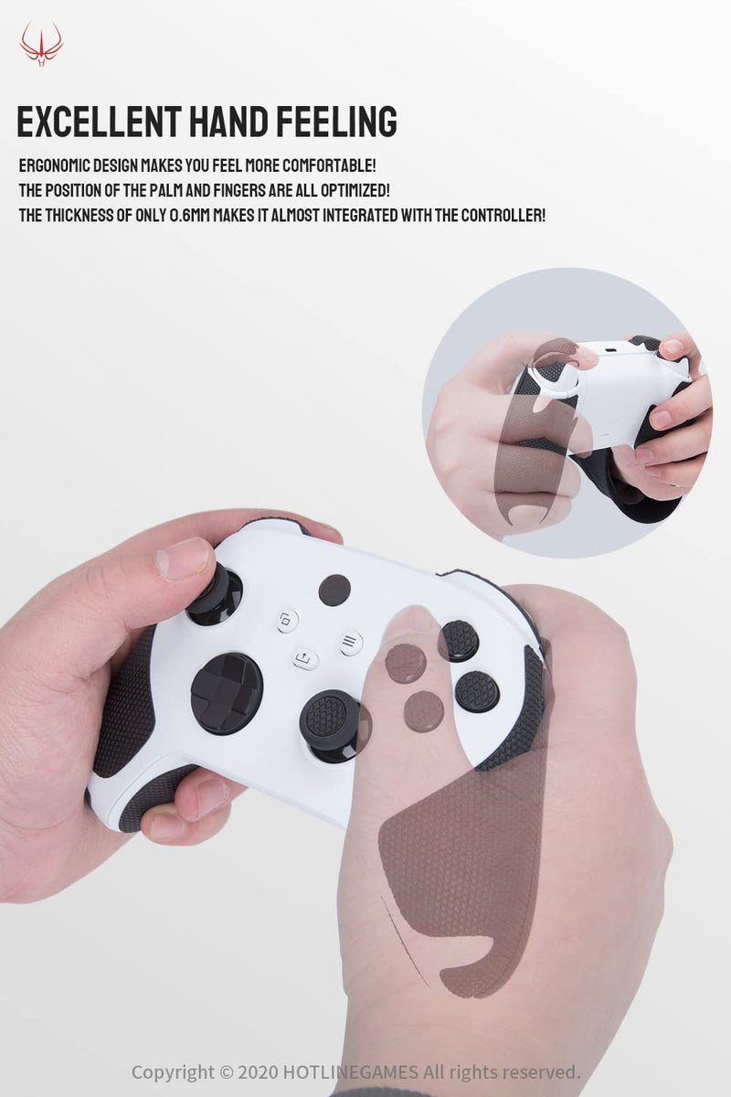 Hotline Games 2.0 Plus Controller Grip for Xbox Series X/S Controller Grips Tape XSX XSS controllers, Anti-Slip, Sweat-Absorbent, Easy To Apply (Handle Grips+Buttons+Triggers (20PCS))