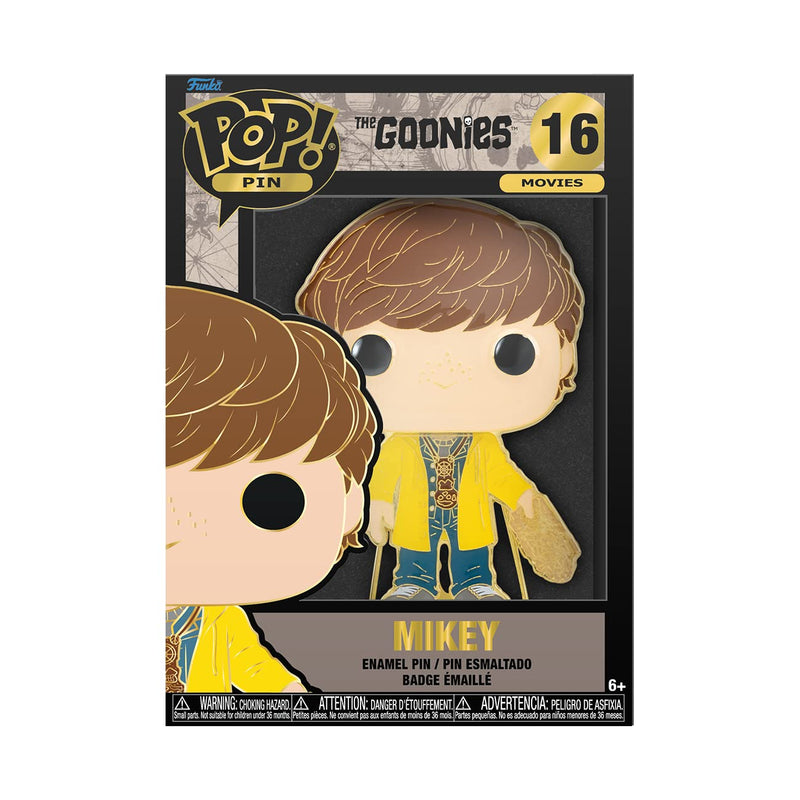 Loungefly POP! Large Enamel Pin GOONIES: MIKEY - Chunk - the Goonies Enamel Pins - Cute Collectable Novelty Brooch - for Backpacks & Bags - Gift Idea - Official Merchandise - Movies Fans