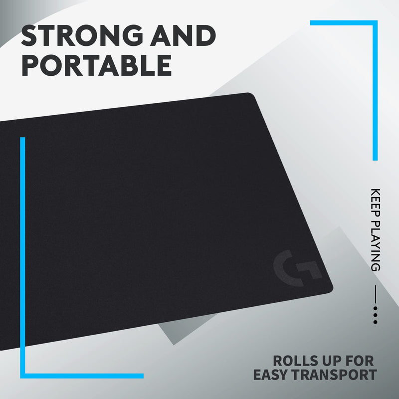 Logitech G G240 Cloth Gaming Mouse Pad, Optimised for Gaming Sensors, Moderate Surface Friction, Non-Slip Mouse Mat, Mac and PC Gaming Accessories, 340 x 280 x 1 mm