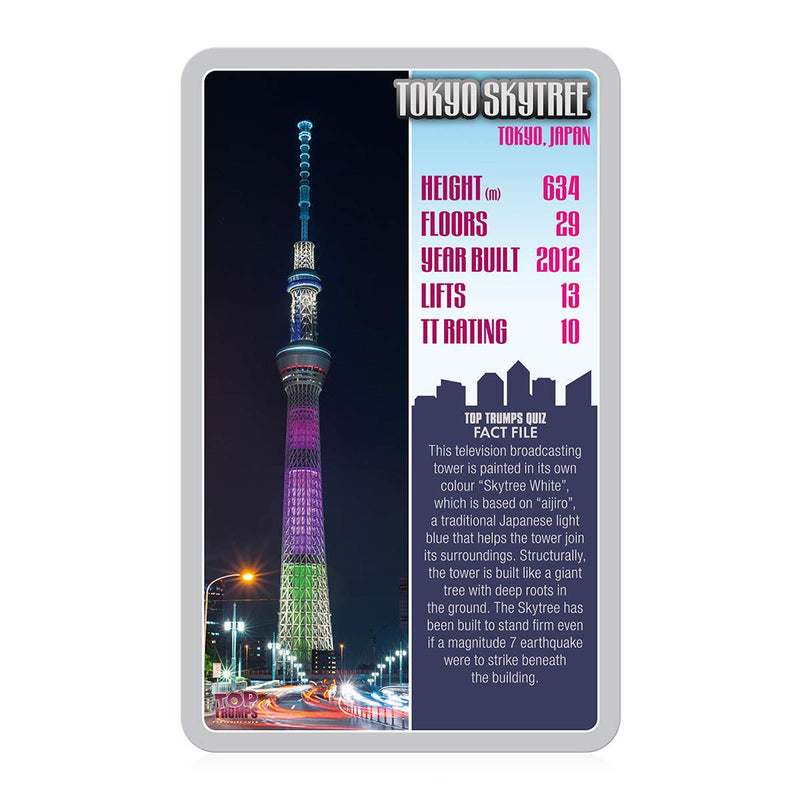 Top Trumps Skyscrapers Classics Card Game, learn facts about the Burj Khalifa, The Shard and the Empire State Building in this educational packed game, gift and toy for boys and girls aged 6 plus