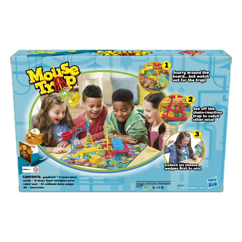 Mouse Trap Board Game for Kids Ages 6 and Up, With Easier-Set-Up Than Previous Versions