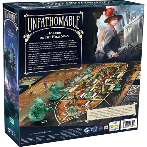 FFG Fantasy Flight Games | Unfathomable | Board Game | Ages 14+ | 3-6 Players | 120-240 Minutes Playing Time, FFGUNF01 , Black