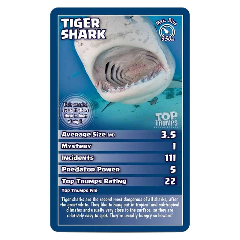 Top Trumps Sharks Card Game for 3 to 99 years