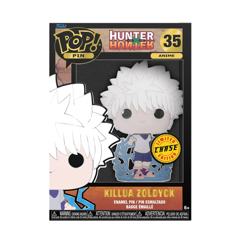 Loungefly POP! Large Enamel Pin HUNTERxHUNTER: Killua Zoldyck Chase Group - Hunter X Hunter (HXH) Enamel Pins - Cute Collectable Novelty Brooch - for Backpacks & Bags - Gift Idea - Anime Fans