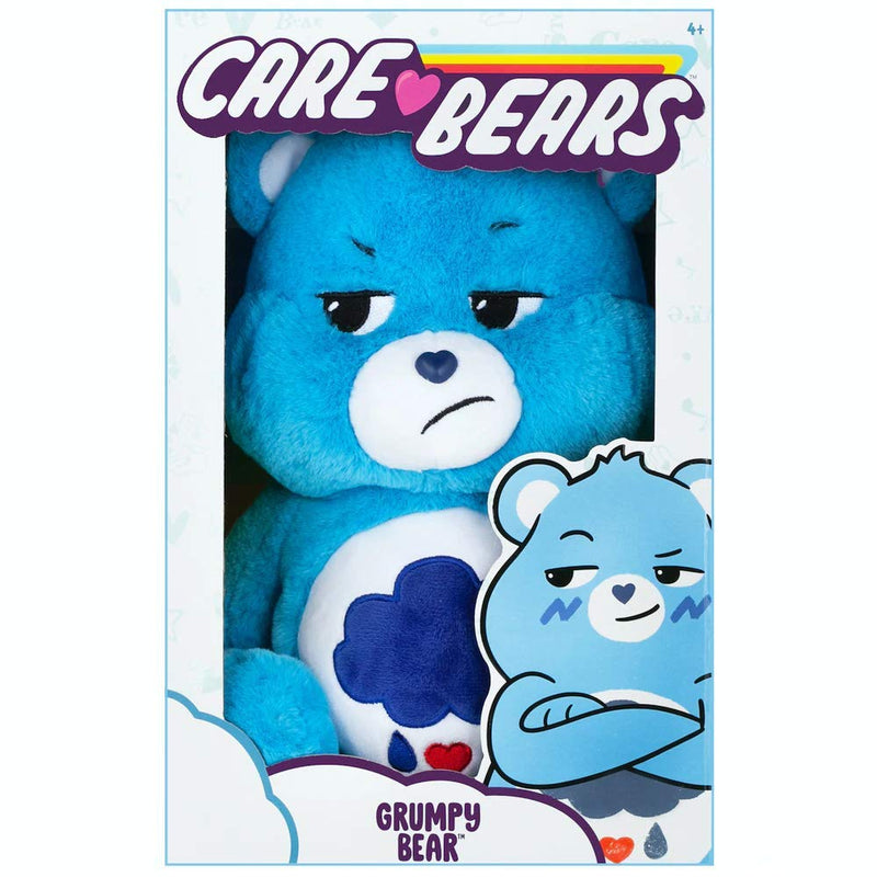 Care Bears 22061 14 Inch Medium Plush Cheer Bear, Collectable Cute Plush Toy & 22062 Plush Grumpy Bear, Collectable Cute Plush Toy,Cute Teddies