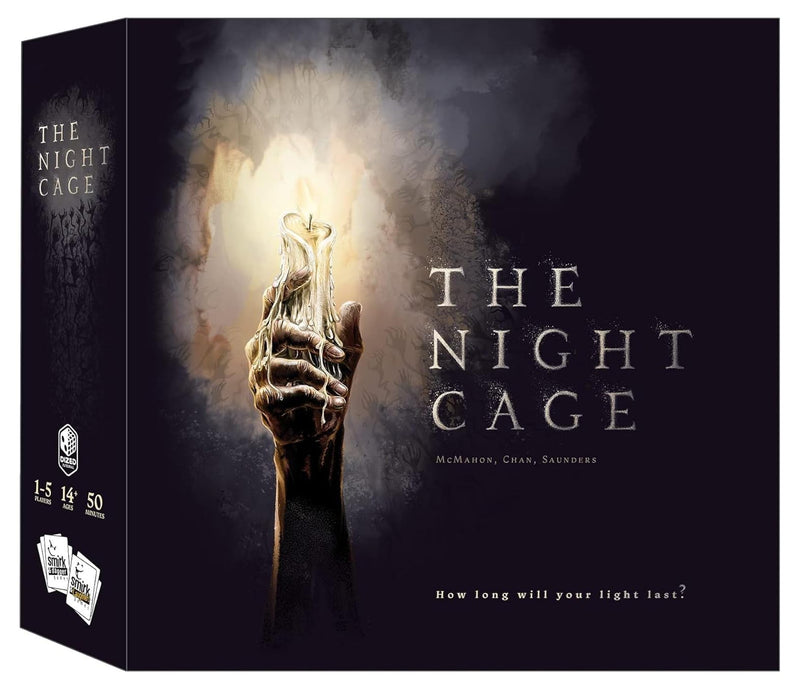 The Night Cage, by Smirk and Dagger, a Spooky Cooperative Strategy game, 1-5 Players lost in a Dark Maze with only a Candle, Fun Horror Themed Tile Laying and Perfect for Game Night, Adults, Teens 14+