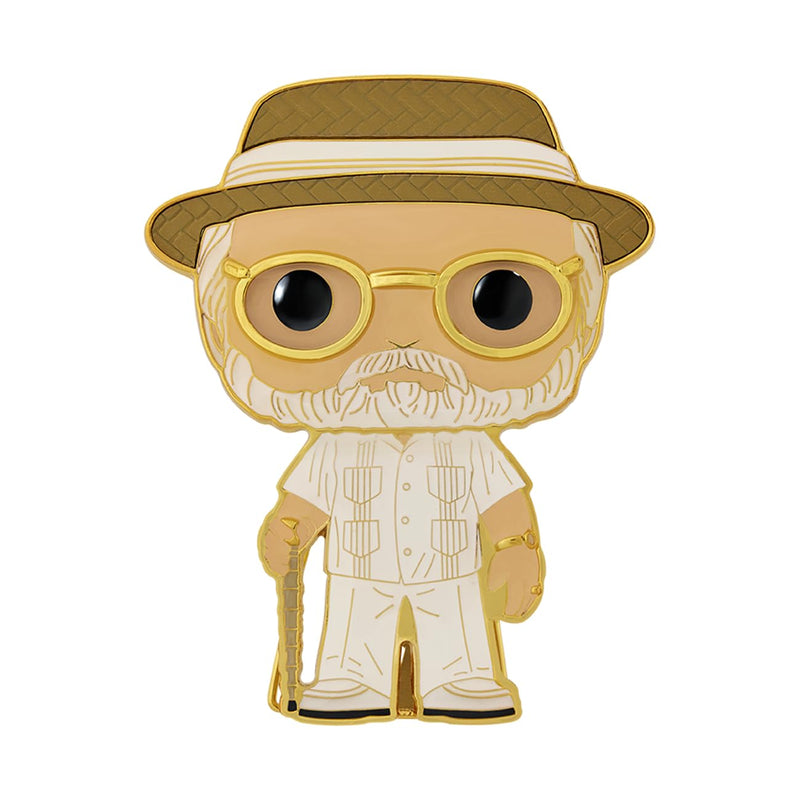 Funko Pop! Large Enamel Pin MOVIES: Jurassic Park - John Hammond - Jurassic Park Enamel Pins - Cute Collectable Novelty Brooch - for Backpacks & Bags - Gift Idea - Official Merchandise