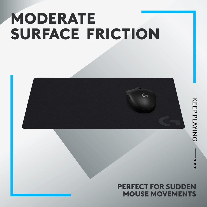 Logitech G G240 Cloth Gaming Mouse Pad, Optimised for Gaming Sensors, Moderate Surface Friction, Non-Slip Mouse Mat, Mac and PC Gaming Accessories, 340 x 280 x 1 mm