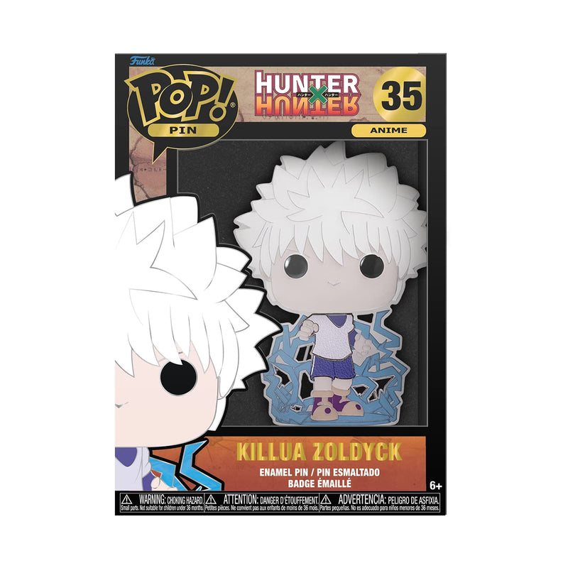 Loungefly POP! Large Enamel Pin HUNTERxHUNTER: Killua Zoldyck Chase Group - Hunter X Hunter (HXH) Enamel Pins - Cute Collectable Novelty Brooch - for Backpacks & Bags - Gift Idea - Anime Fans