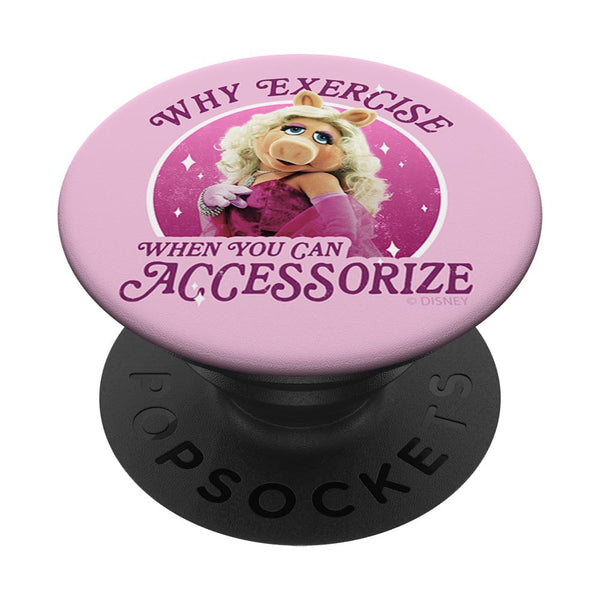 Disney Muppets Miss Piggy Accessorize Not Exercise PopSockets Swappable PopGrip