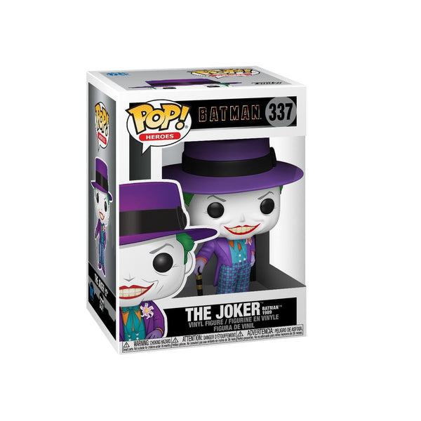 Funko POP! Heroes: DC Batman 1989 - the Joker With Hat - 1/6 Odds for Rare Chase Variant - DC Comics - Collectable Vinyl Figure - Gift Idea - Official Merchandise - Toys for Kids & Adults