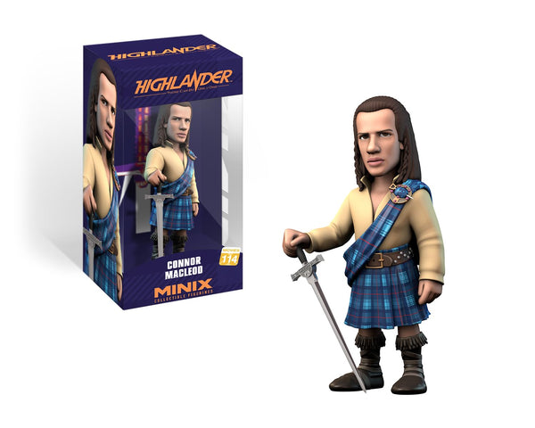 MINIX Bandai Connor Macleon Model | Collectable Connor Figure From the Highlander Film | Bandai Highlander Toys Range | Collect Your Favourite Figures From The Movie | Highlander Merchandise