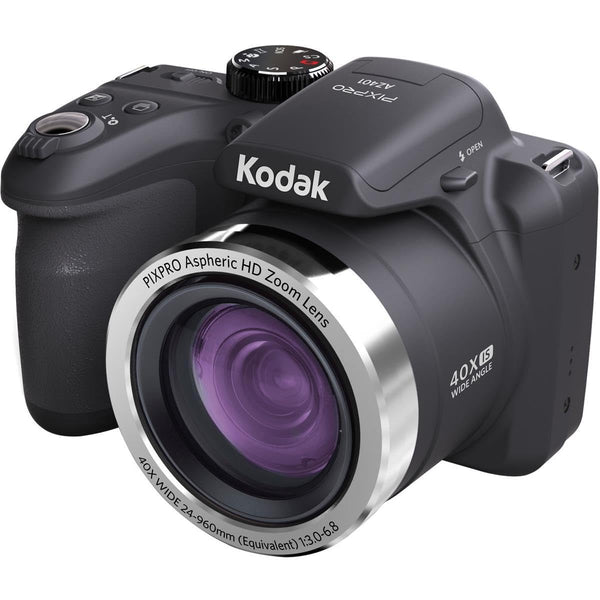 Kodak PIXPRO Astro Zoom AZ401-BK 16MP Digital Camera with 40X Optical Zoom and 3" LCD (Black)