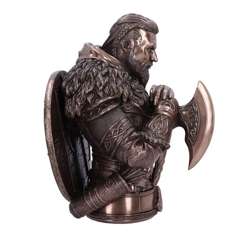 Nemesis Now Assassin's Creed Valhalla Eivor Bust, 31cm, Resin, Bronze, Officially Licensed Assassin's Creed Merchandise, Eivor Bust, Cast in the Finest Resin, Expertly Finished in Bronze