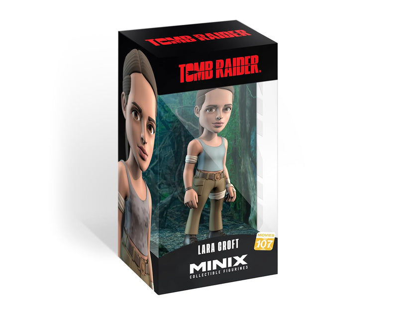 MINIX Bandai Alicia Vikander Lara Croft Model | Collectable Lara Croft Tomb Raider Figure From The Tomb Raider Film | Bandai Film Toys Range | Tomb Raider Movie Merchandise