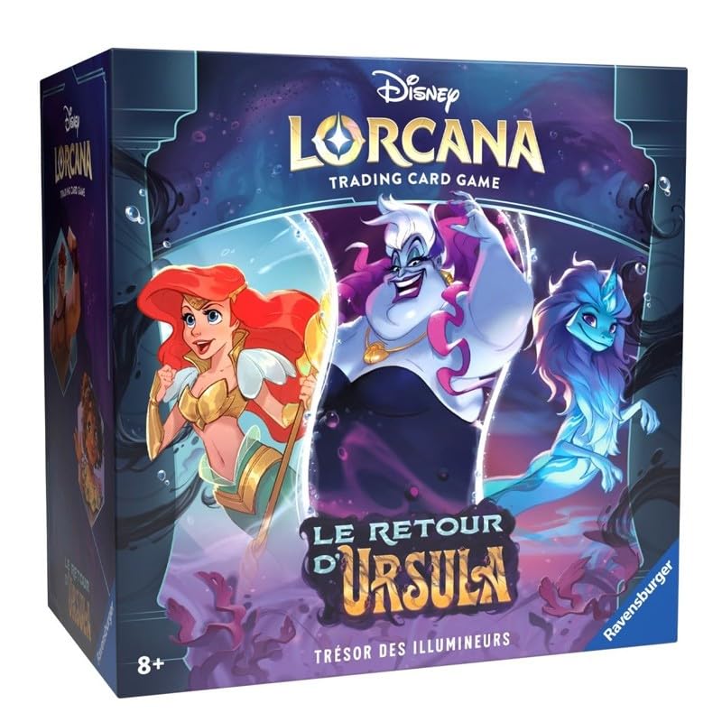 Ravensburger Disney Lorcana TCG Return of Ursula Trading Card Game TCG Trove Pack Treasure of the Illuminators from 8 Years