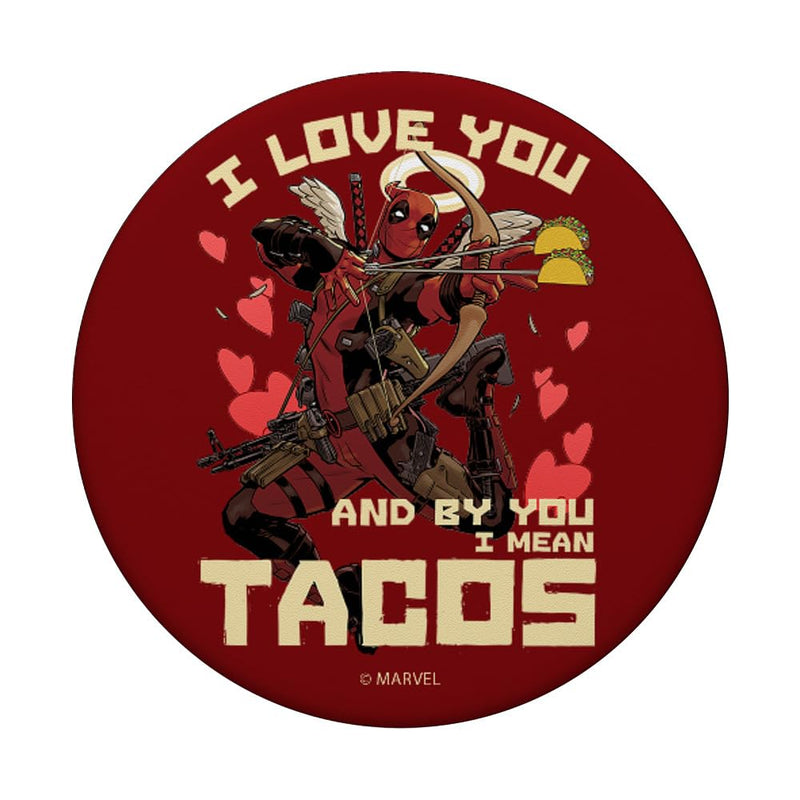 Marvel Deadpool I Love You And By You I Mean Tacos PopSockets Swappable PopGrip